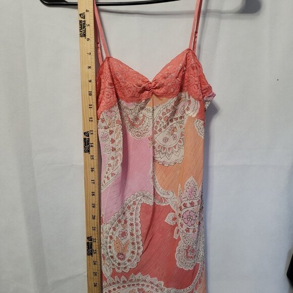 Vtg Y2k Babydoll Top Whimsical Boho Fairy Pink Glitter Coquette Feminine Dainty - Picture 5 of 15